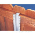 Black U Dype Fence Post